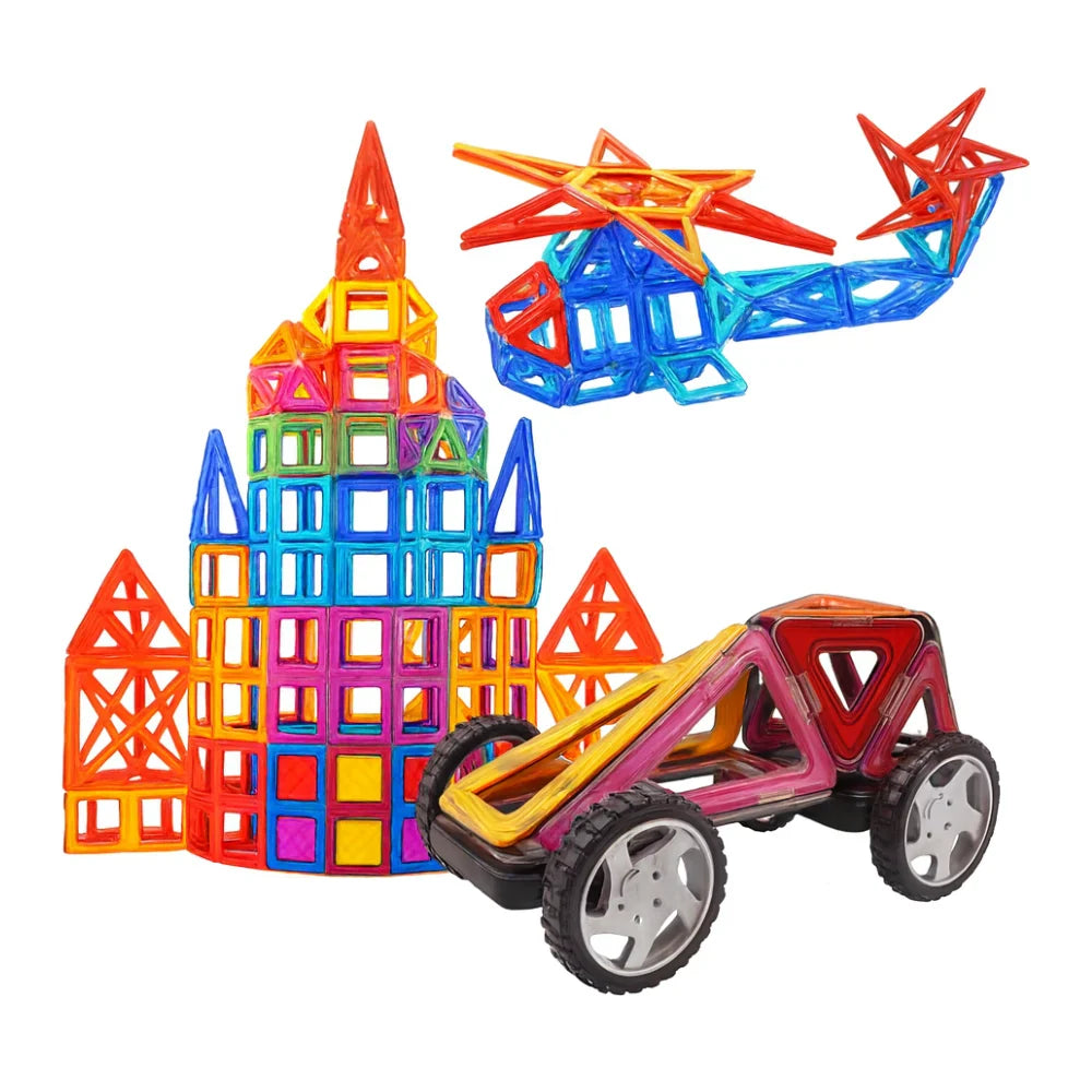 Set de Construccion Magnetico Piezas Magneticas 118 Piezas