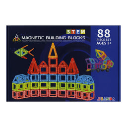 Set de Construccion Magnetico Piezas Magneticas 88 Piezas