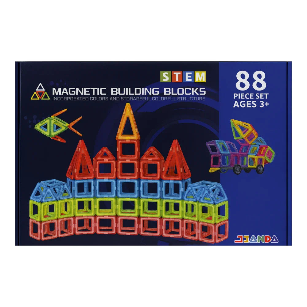 Set de Construccion Magnetico Piezas Magneticas 88 Piezas