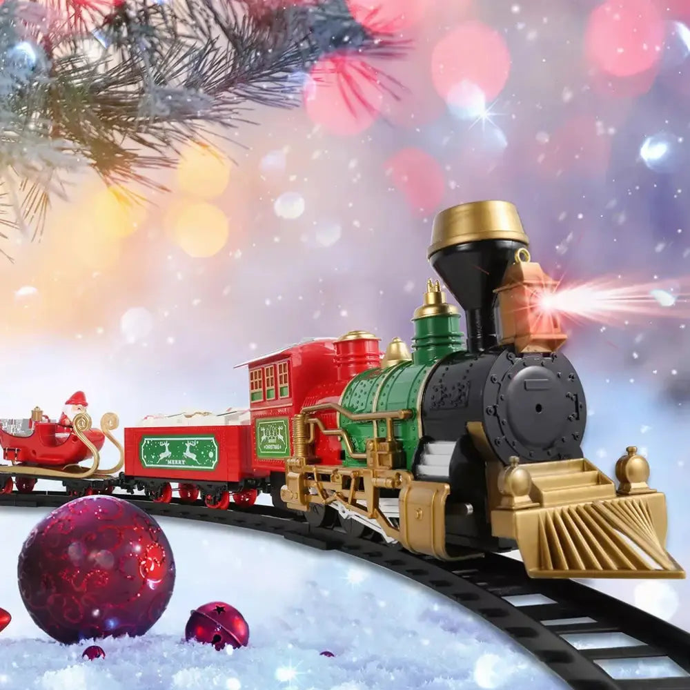 Tren Electrico Navideño Base de Arbol Decorativo Navidad