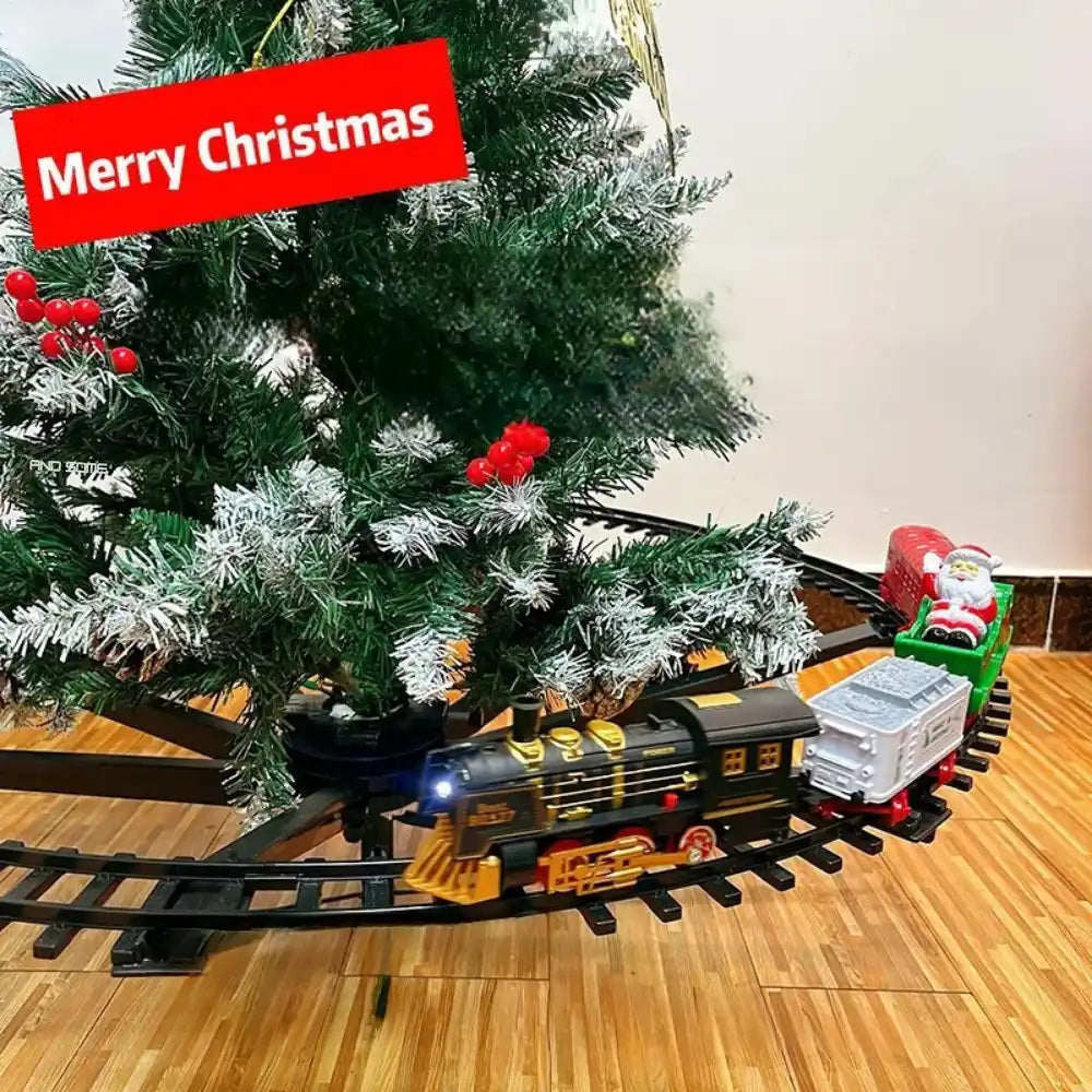 Tren Navideño Electrico Para Arbol Navidad Decorativo Pino
