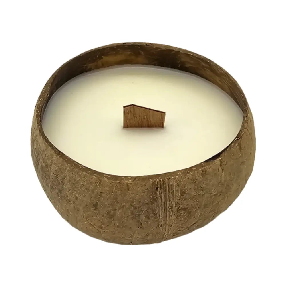Vela Aromatica Ecologica En Cascara De Coco Cera De Soja - Fliperex