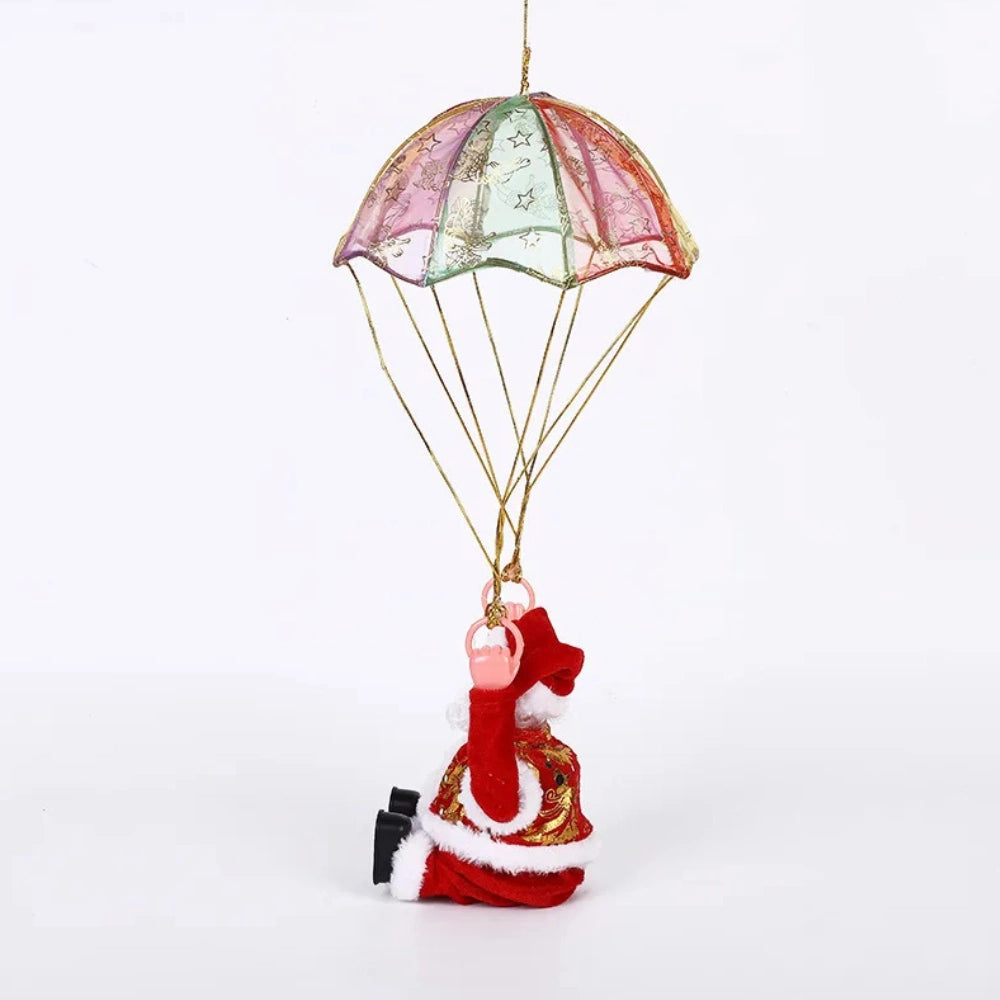 Viejo Pascuero Santa Con Paracaidas Decoracion Navidad