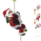 Viejo Pascuero Santa Sube y Baja Cuerda Decoracion Navidad