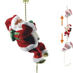 Viejo Pascuero Santa Sube y Baja Cuerda Decoracion Navidad