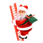 Viejo Pascuero Santa Sube y Baja Escalera Decoracion Navidad