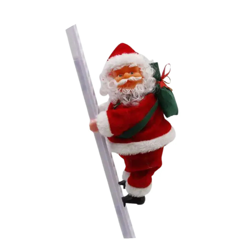 Viejo Pascuero Santa Sube y Baja Escalera Decoracion Navidad