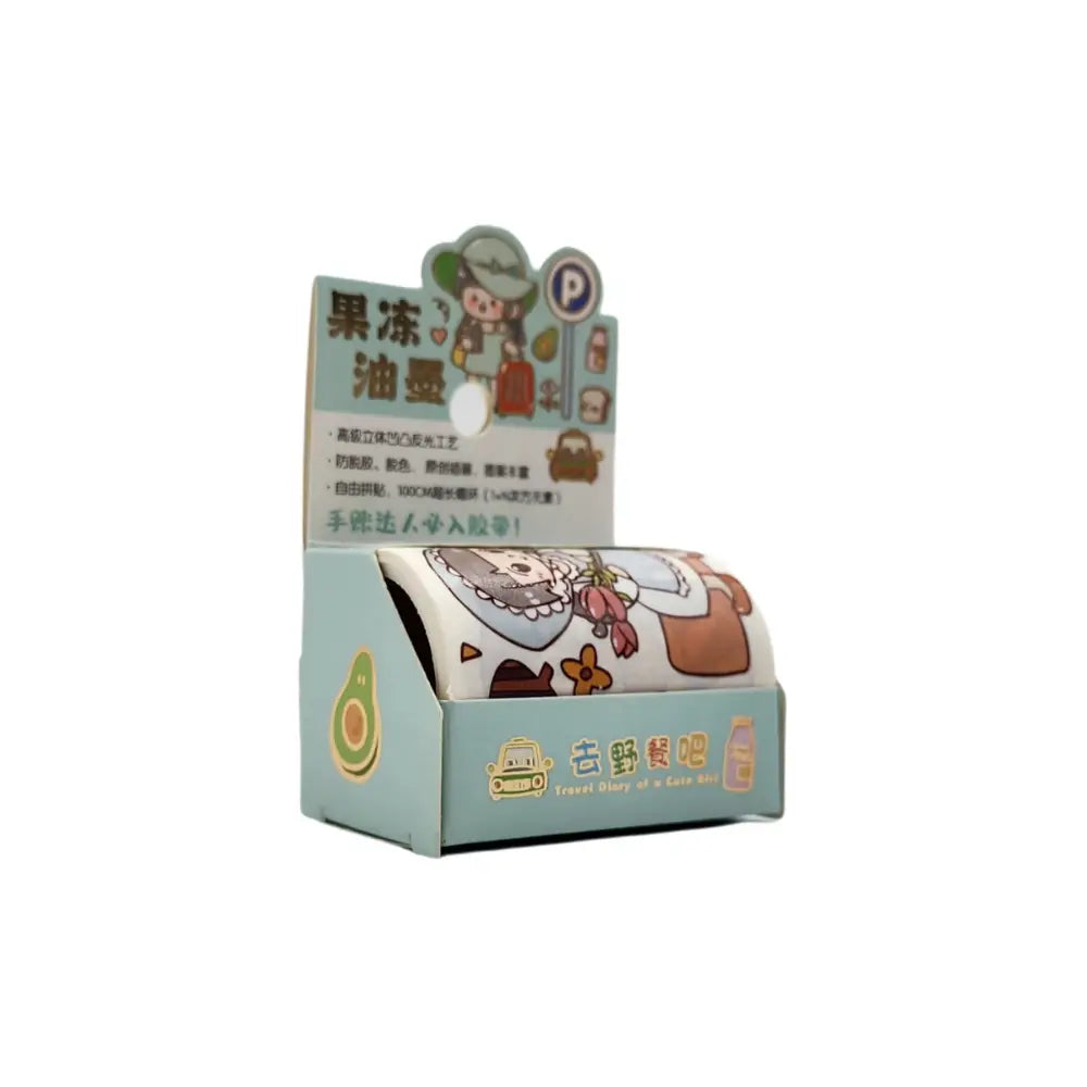 Washi Tape Cinta Adhesiva Kawaii Diseños Cute Decorativo - Fliperex