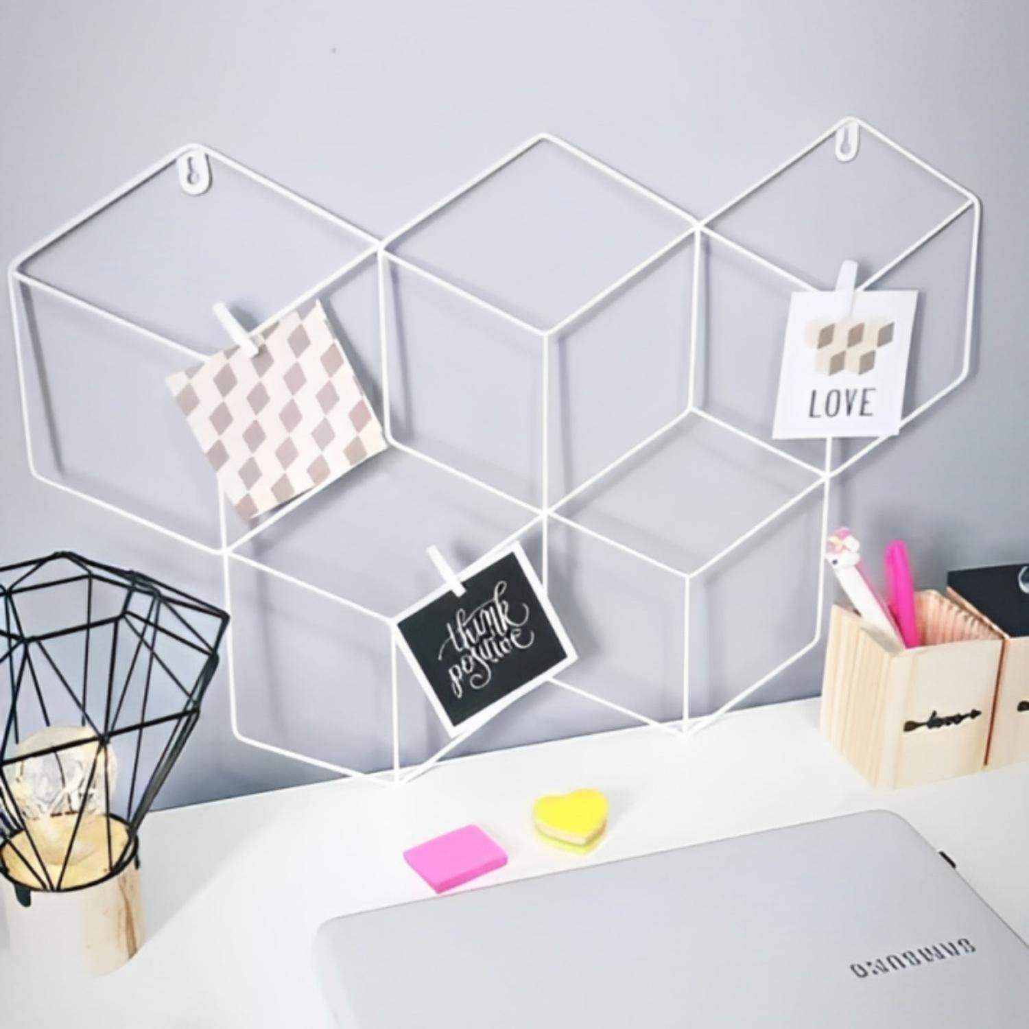 Rejilla Metálica Portafotos Collage Diseño Colores Regalo - Fliperex