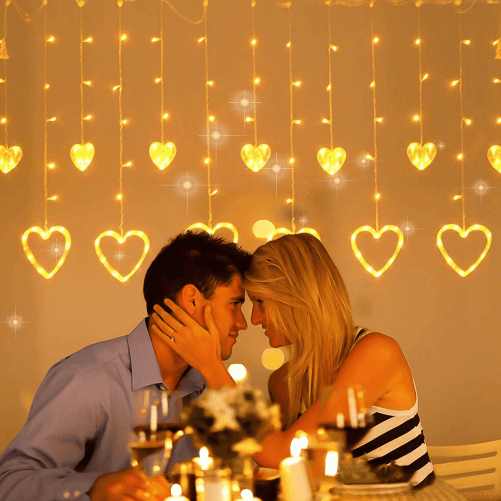 Luces Navideñas Solares Led Corazones Decoracion Navidad - Fliperex