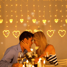 Luces Navideñas Solares Led Corazones Decoracion Navidad - Fliperex