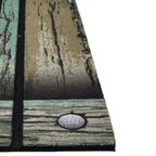 Alfombra Limpiapies Felpudo Alfombra De Entrada Verde Tablas - Fliperex