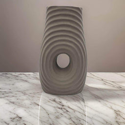 Jarron Florero De Ceramica Fina Decorativo Moderno Cafe - Fliperex