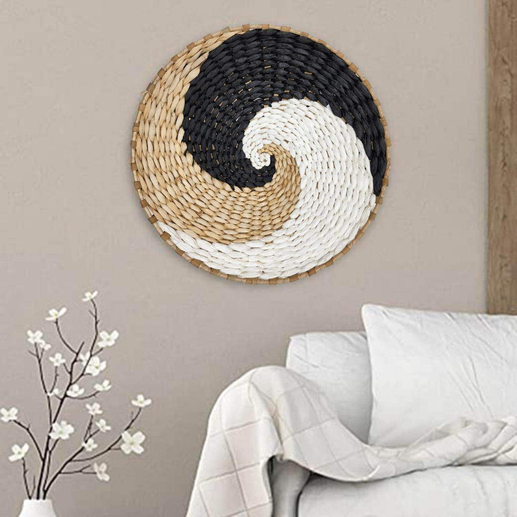 Circulo Decoración De Mimbre Para Pared Casa Terraza Variado - Fliperex