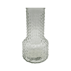 Florero Decorativo De Vidrio Con Diseño Base Ancha Blanco 25 - Fliperex