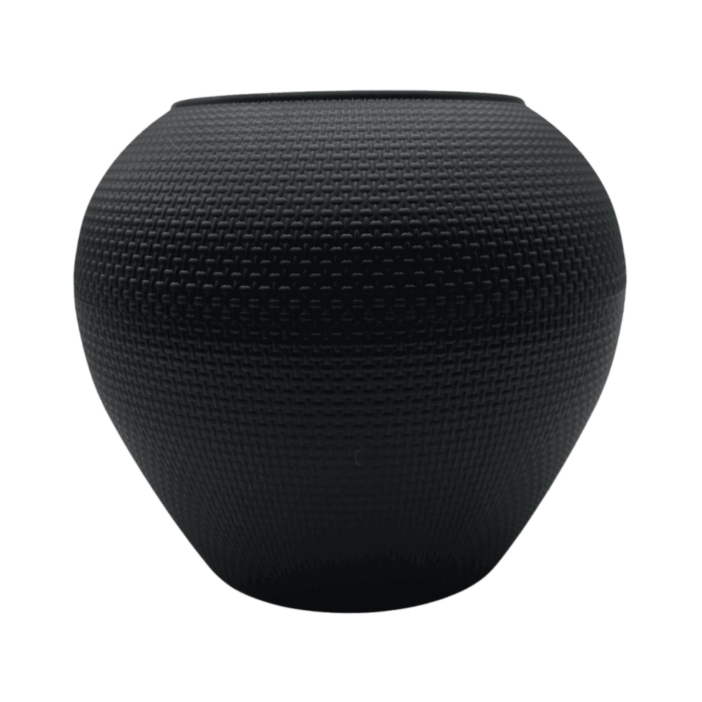 Set 3 Maceteros Plastico Redondo Ovalado Moderno Textura S - Fliperex