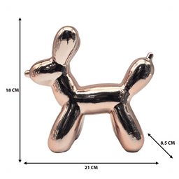Adorno Perro Mascota Efecto Globo Metalizado Decoracion - Fliperex