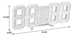 Reloj Despertador Digital Led 3d De Escritorio O Muro - Fliperex
