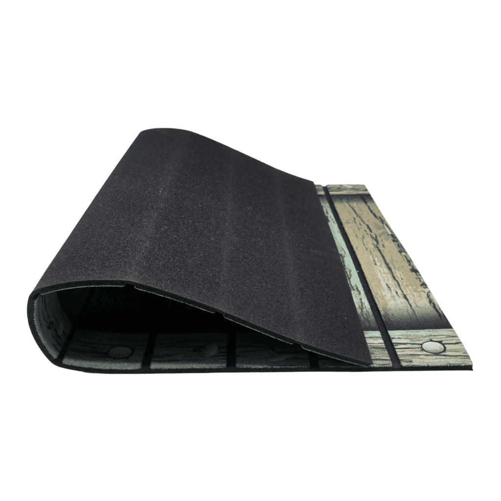 Alfombra Limpiapies Felpudo Alfombra De Entrada Verde Tablas - Fliperex