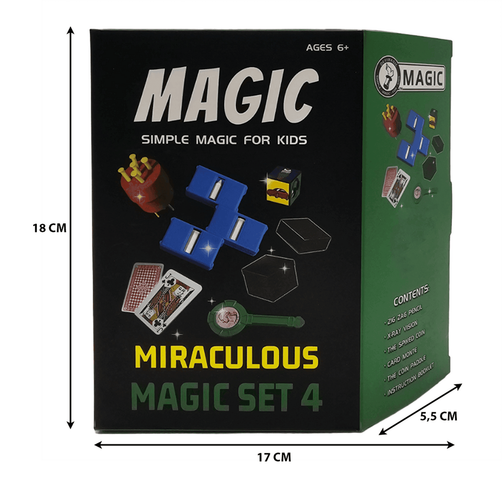 Set Juego De Magia y Trucos Clásico Para Niño Adulto Verde - Fliperex