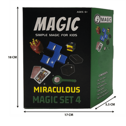 Set Juego De Magia y Trucos Clásico Para Niño Adulto Verde - Fliperex