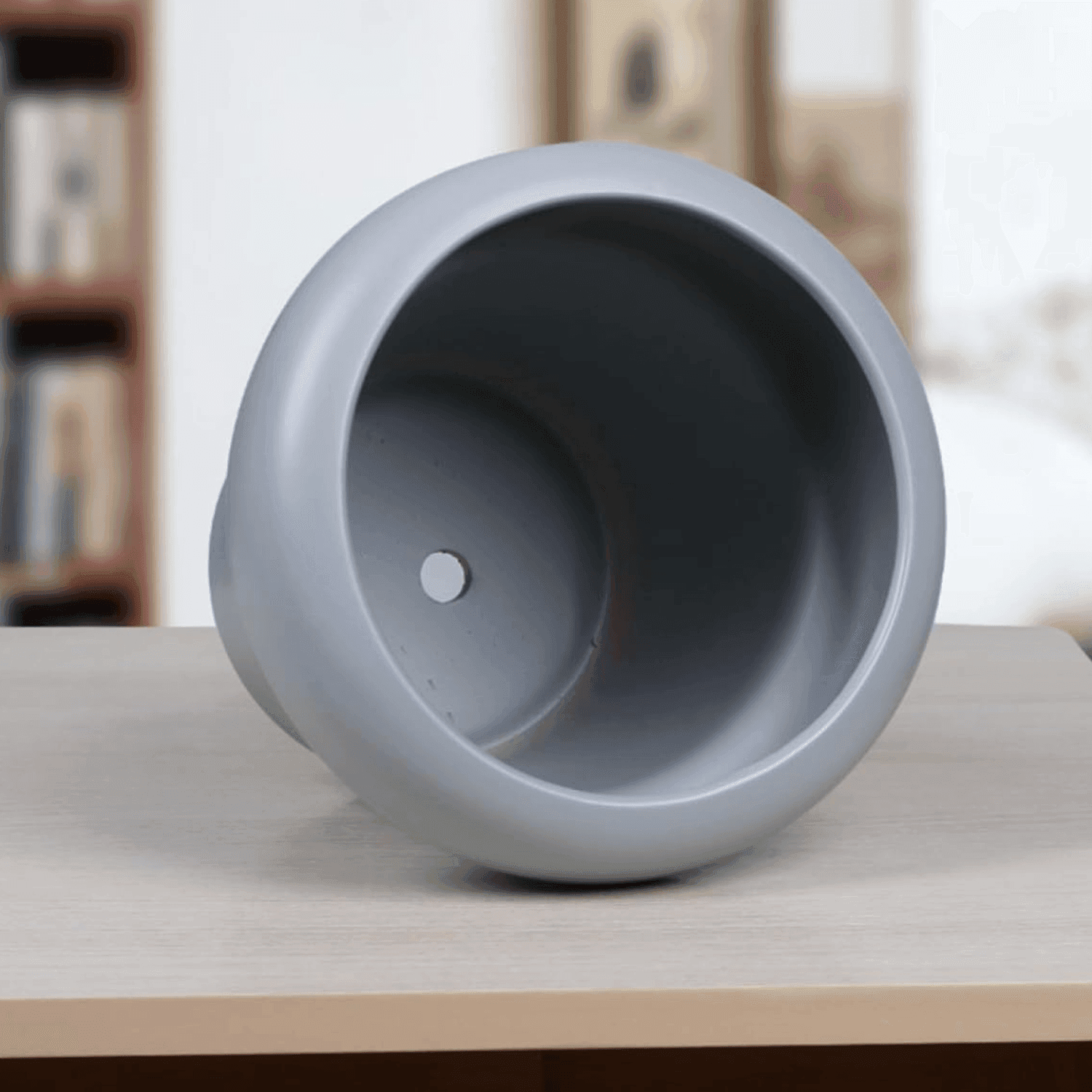 Macetero Maceta Estilo Escandinavo Acabado Moderno Gris - Fliperex