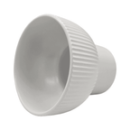 Set 3 Maceteros Maceta De Ceramica Copon Lineas Blanco Mate - Fliperex