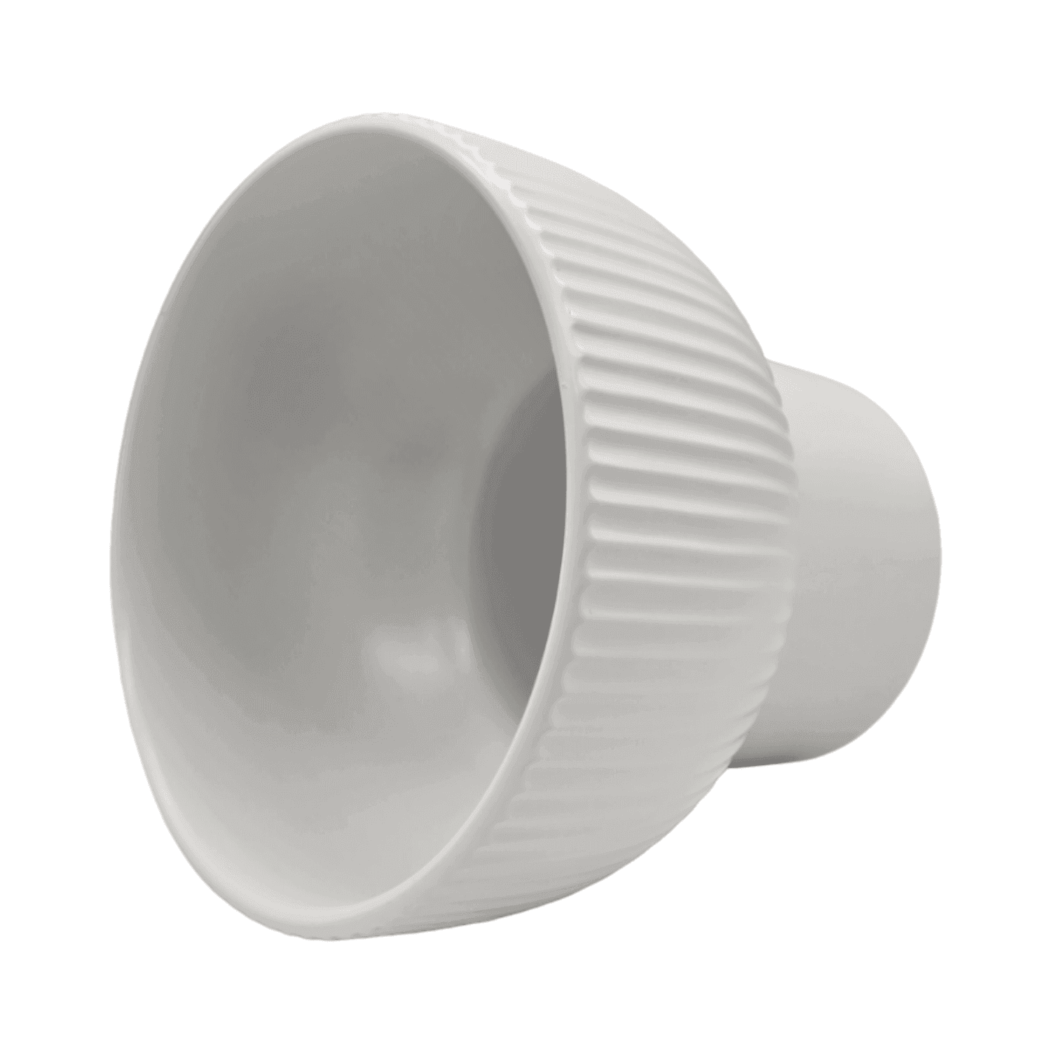 Set 3 Maceteros Maceta De Ceramica Copon Lineas Blanco Mate - Fliperex