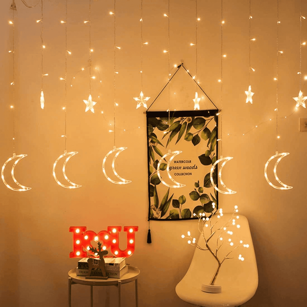 Cortina De Luces Cortina Led Luces Navideñas Guirnalda Luces - Fliperex