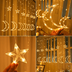 Cortina De Luces Cortina Led Luces Navideñas Guirnalda Luces - Fliperex