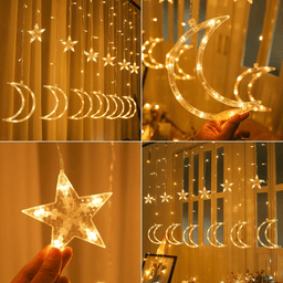 Cortina De Luces Cortina Led Luces Navideñas Guirnalda Luces - Fliperex