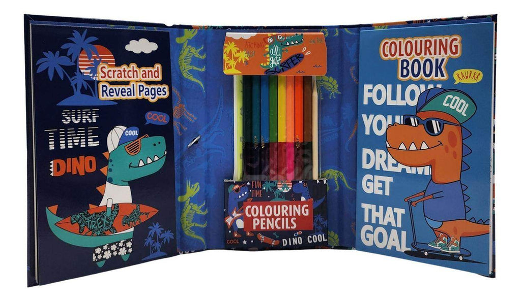 Set De Arte Para Niños Lapices Dibujos y Pizarra Colorear - Fliperex