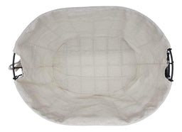 Panera Tela Ovalada Metalica Multiuso Canasto Frutera Cocina - Fliperex