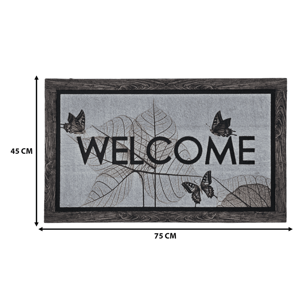 Alfombra Limpiapies Felpudo Alfombra De Entrada Mariposas - Fliperex