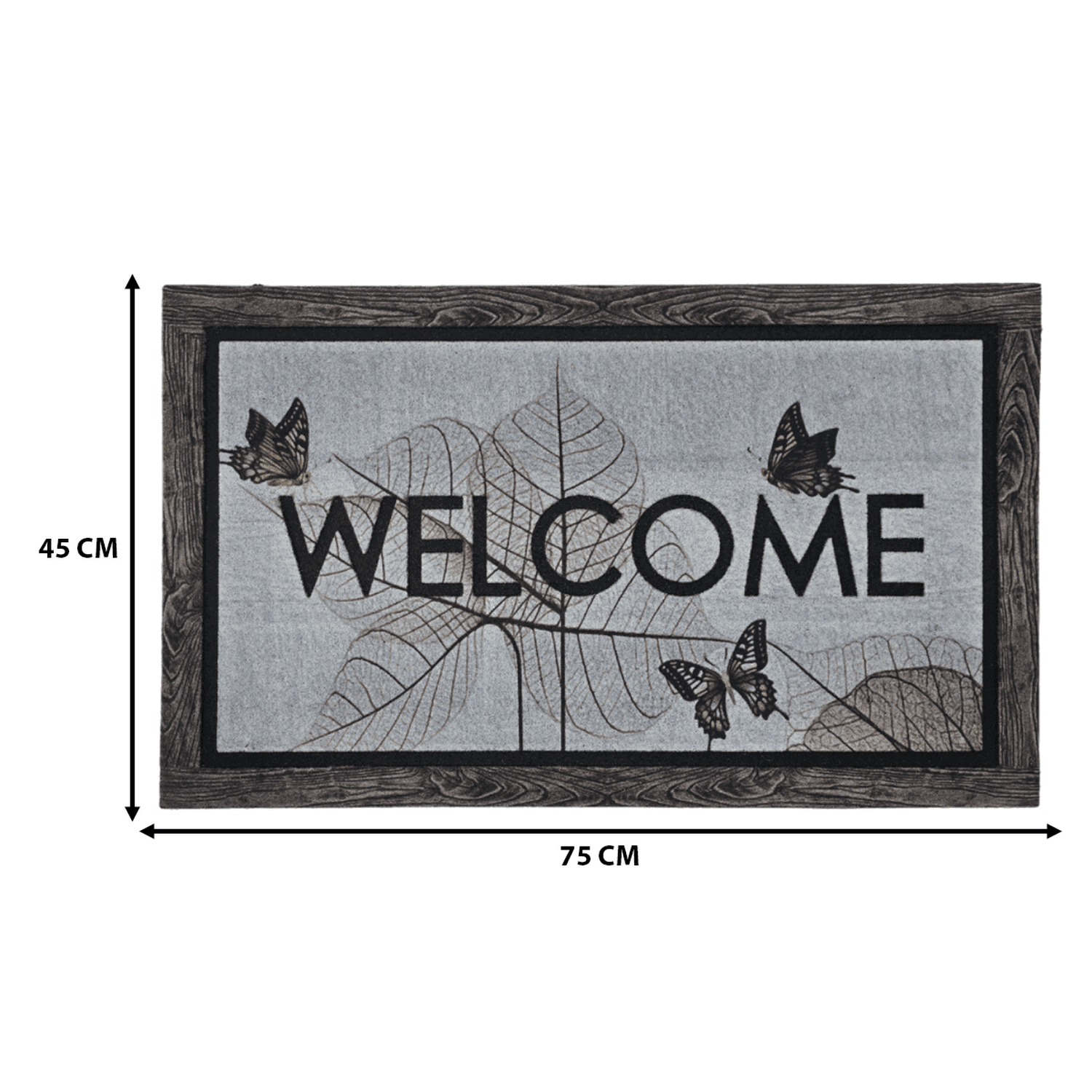 Alfombra Limpiapies Felpudo Alfombra De Entrada Mariposas - Fliperex