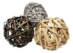 Esfera De Mimbre Para Decoración Pelotas De Mimbre Gris - Fliperex