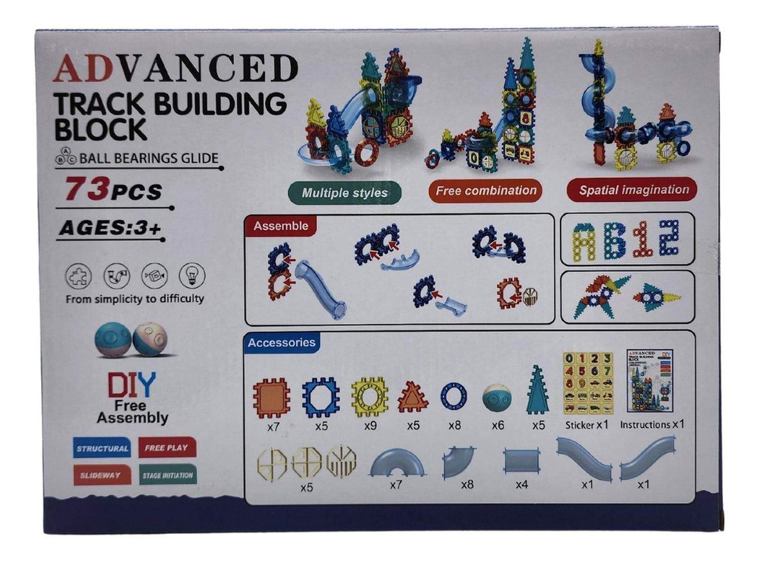 Set De Construccion Tobogan Carrera De Bolitas 73 Piezas - Fliperex