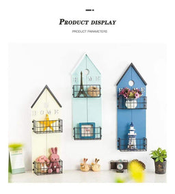 Cuadro Repisa De Madera 2 Niveles Decoración De Pared - Fliperex