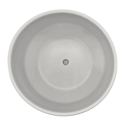 Macetero Maceta De Ceramica Elegante Blanco Liso Brillante M - Fliperex