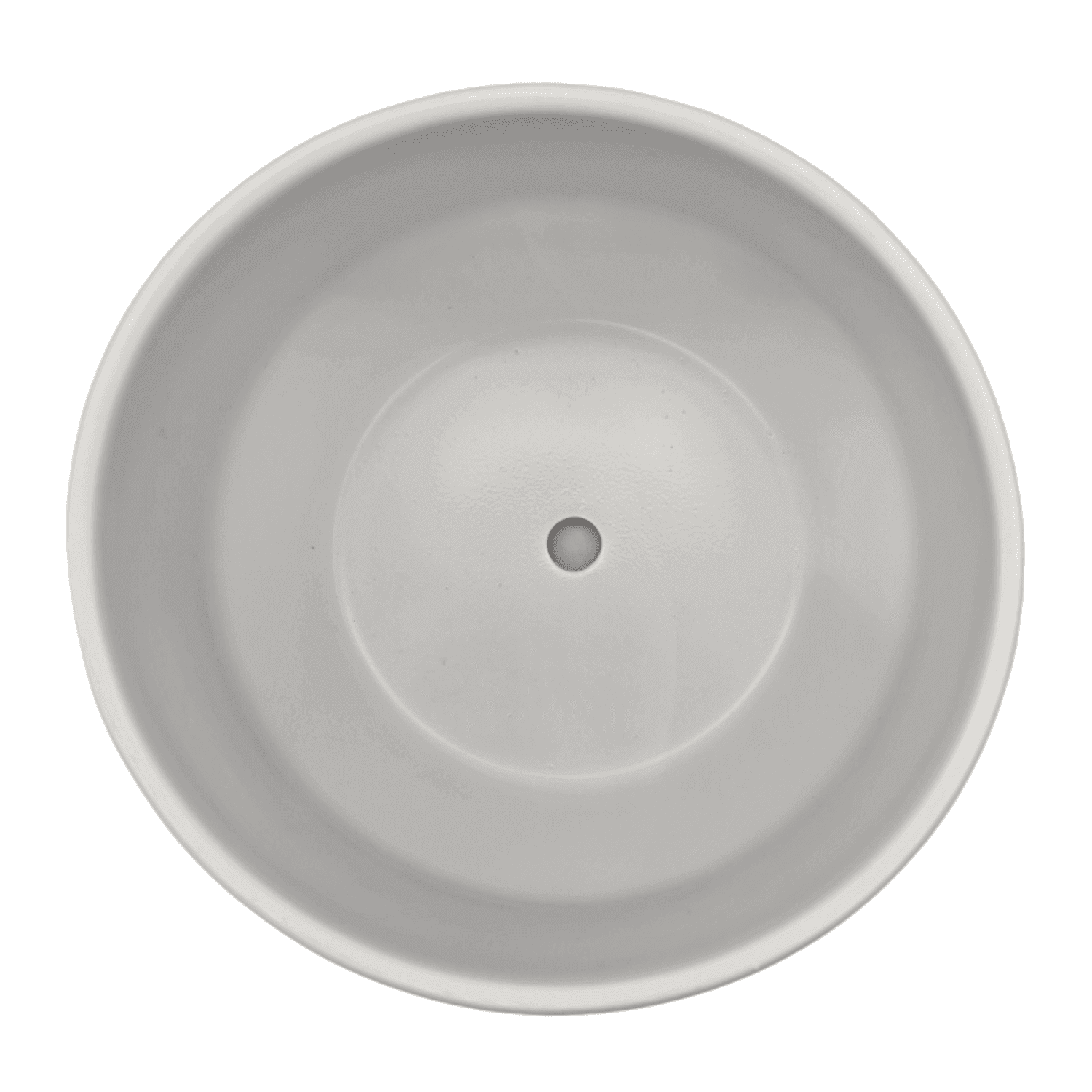 Macetero Maceta De Ceramica Elegante Blanco Liso Brillante M - Fliperex