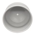 Macetero Maceta De Ceramica Elegante Blanco Liso Brillante M - Fliperex