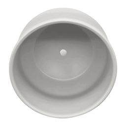 Macetero Maceta De Ceramica Elegante Blanco Liso Brillante M - Fliperex