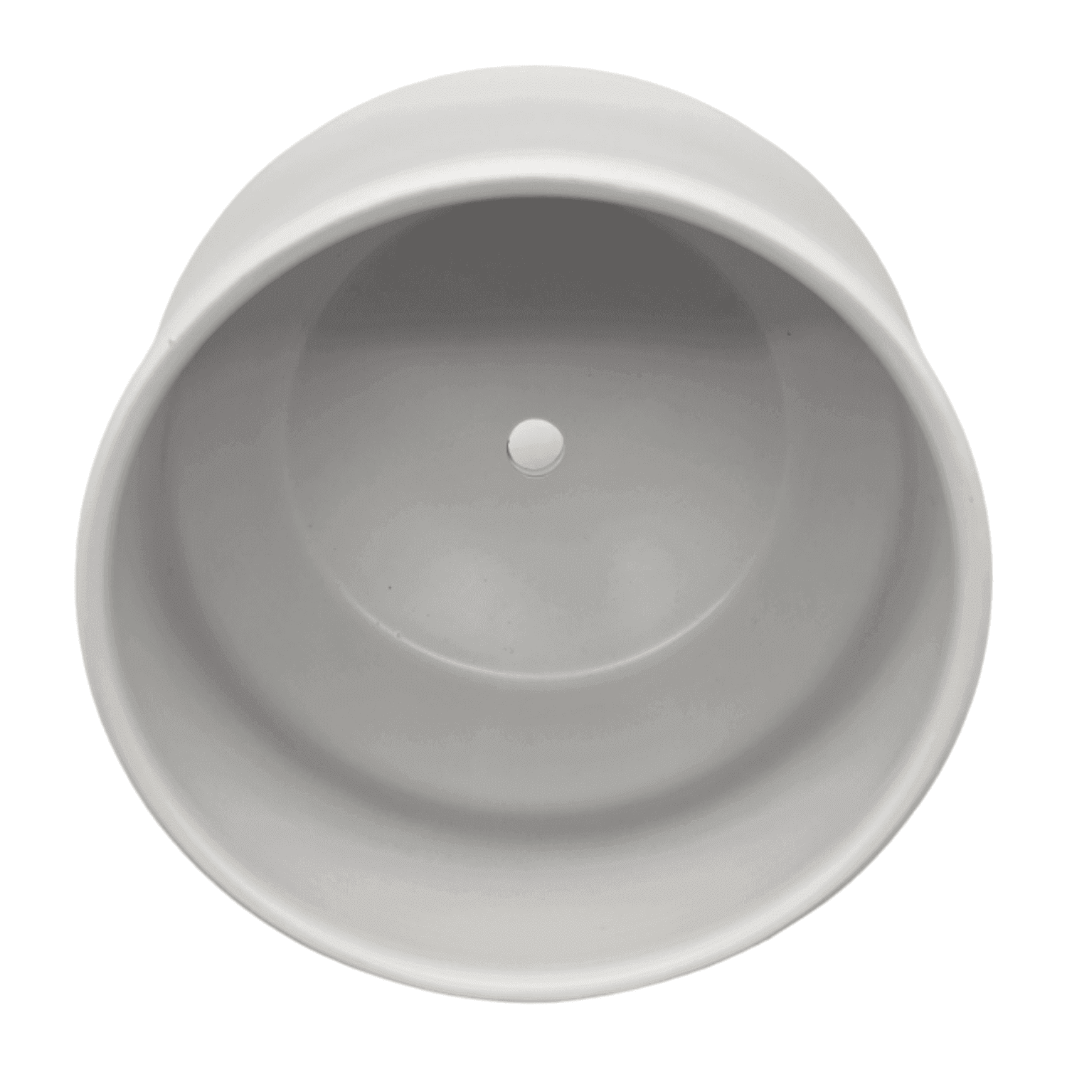 Macetero Maceta De Ceramica Elegante Blanco Liso Brillante M - Fliperex