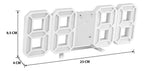 Reloj Despertador Digital Led 3d De Escritorio O Muro - Fliperex