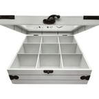 Caja De Té 9 Divisiones Tapa Con Diseño Decorativa - Fliperex