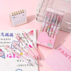 Set 12 Boligrafos Tinta Gel Negro Sakura Rabit Cute Kawaii - Fliperex
