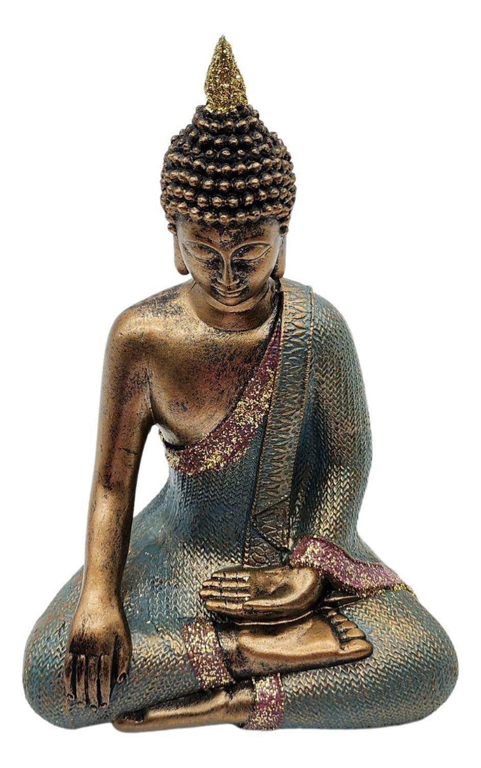 Estatua Figura De Buda Decorativa Buda Meditando Meditacion - Fliperex