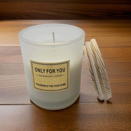 Vela Aromatica Elegante Fragancia Duradera Vaso Blanco - Fliperex