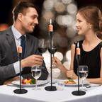 Set 3 Candelabros Porta Velas Negro Decora Centro De Mesa - Fliperex