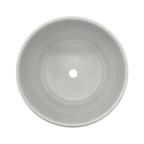 Macetero Maceta De Ceramica Blanco Con Linea Cuadrada S - Fliperex